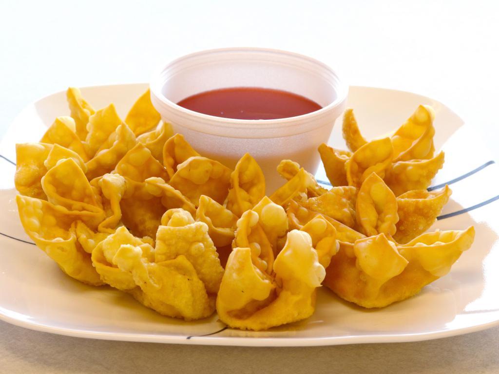 6. Crab Meat Cheese Wonton · 10 pieces.