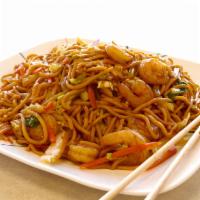 29. Shrimp Lo Mein · Soft noodles.