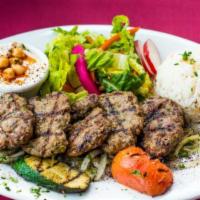 Kofte Plate · Charbroiled ground lamb and beef patties.