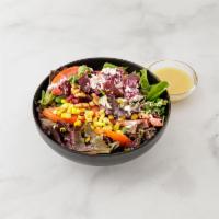 Bietole Salad · Mixed greens, roasted red beets, goat cheese, walnuts, roasted corn, fresh tomatoes, and hon...
