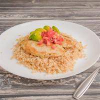 Chicken Breast Platter · Skinless, boneless breast with herbs and spices. Served with cilantro brown rice, avocado an...