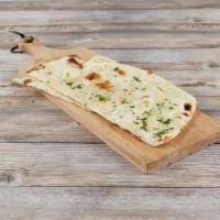 Garlic Naan · Traditional Indian Garlic Touched Bread Cooked in Tandoor Oven