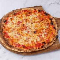 Traditional Pizza · Tomato sauce and shredded mozzarella.