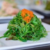 Seaweed Salad · Seaweed and ponzu. Vegan