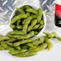 Edamame · Soy beans, steamed and lightly salted.