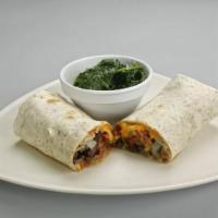 Veggie Wrap · Served with a side.