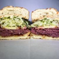 24. Cain Velasquez Sandwich · Pastrami, bacon and Swiss cheese.