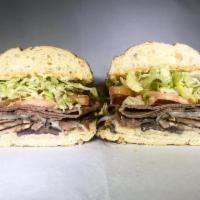 2. Hollywould SF Cheezesteak Sandwich · Thinly sliced rib eye steak, grilled mushrooms and provolone.