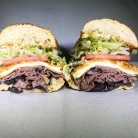 142. Pat Tillman Sandwich · Roast beef, mushrooms and mozzarella sticks.