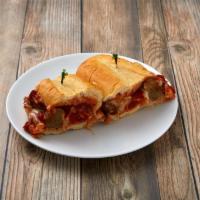 38. Santino's Sandwich · Hot meatballs, Provolone and marinara sauce.