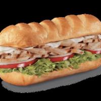Grilled Chicken Breast Sub · Grilled chicken breast and provolone. Served with mayo, lettuce, tomato, onion, deli mustard...