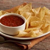 Chips And Fire-roasted Salsa · Fire-roasted salsa, corn tortilla chips