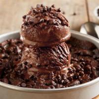 Triple Chocolate Pizookie® Made With Ghirardelli® · Rich chocolate cookie with chunks of Ghirardelli® chocolate, Ghirardelli® double chocolate c...