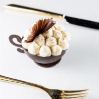 Chocolate Tiramisu Cup · our signature chocolate cup shaped tiramisu for a fun and delectable pick me up