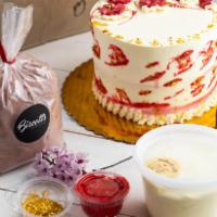 Red Velvet · All in one artisan baking mix, chef special vanilla frosting, toppings and recipe idea for a...