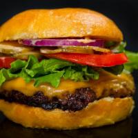 Cheeseburger · Grilled Burger with choice of cheese on a bun