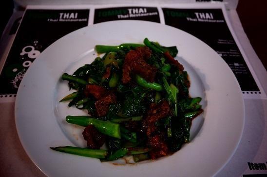 CS5. Kana Moo Grob · Sauteed crispy pork and Chinese broccoli in brown sauce. Spicy.