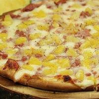 Hawaiian Pizza · Canadian bacon, ham, pineapple and extra cheese. 