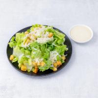 Insalate Cesare · Romaine Caesar salad with croutons, and shaved parmesan cheese.