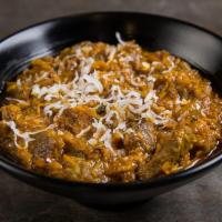 Chennai Lamb Tray · Coconut, curry leaves and sambhar powder.