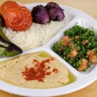 29. Veggie Plate · Served with choice of 2 sides. Add Extra Side for $1.99
