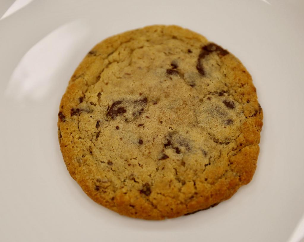 Chocolate Chip Cookie · Cookie baked with chocolate chips.