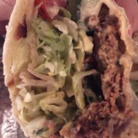 Beef Kafta Wrap · Freshly ground beef mixed with our house spices. Includes lettuce, tomatoes and cucumber as ...