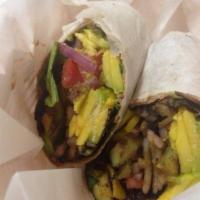 Veggie Wrap · Mixed greens, tomato, cucumber, bean sprouts, alfalfa and carrots with your choice of ingred...