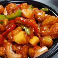 Sweet & Sour Chicken · Deep-fried chicken breast in sweet & sour sauce