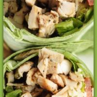7. Compo Chicken Wrap · Grilled chicken, lettuce, tomato, dried cranberries, chopped walnuts, Gorgonzola and house d...