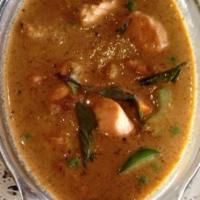 45. Panang Curry · In red coconut with carrots, snow peas, bell pepper and basil. Choice of chicken, beef, pork...
