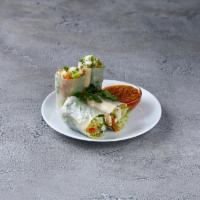 Fresh Roll Tofu · Fresh rice paper filled with tofu, green leaves, carrot, bean sprout, basil, cilantro and mi...