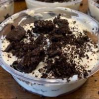 Oreo Float · Whipped cream, condensed milk, and Oreos