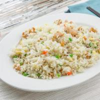 Chicken Fried Rice · With peas, carrots, scallions, and eggs.
We provide a complementary 2oz sauce with a purchas...