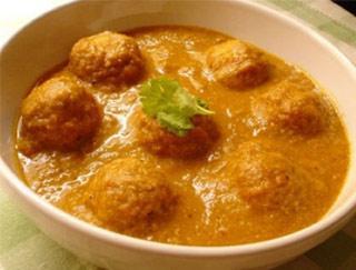 Malai Kofta · Potatoes and vegetable croquettes with homemade cottage cheese. Vegetarian.