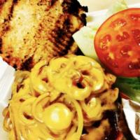 BBQ Burger · BBQ sauce and grilled onions. Consuming raw or undercooked meats, poultry, seafood, shell fi...