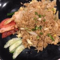 Satay Chicken with Fried Rice · 