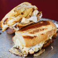 Buffalo Chicken Sandwich · Grilled chicken, spicy wing sauce, ranch and smoked provolone.