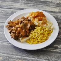 Pot Roast · Oven roasted, delicious, old fashioned beef roast that you can cut with a fork. Served with ...