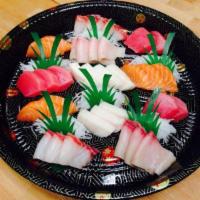 Sashimi Platter · 35 pcs. Combination of chef selection. (Please order 1 hours ahead) No substitute.
