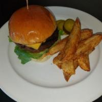 ANGUS BURGER W/ FRIES · OUR BEST BURGER EVER. JUICY 8 OZ ANGUS BEEF BURGER SERVED IN A POTATO ROLL, TOPPED WITH HOME...