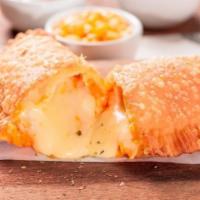CHEESE MIX (THREE CHEESES) EMPANADA · Must have for cheese lovers. Brazilian style empanadas with a blend of cheeses