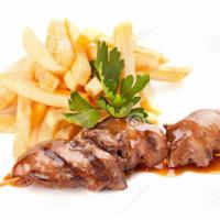 Shish-Kebab Combo W/ FRIES + SODA · SERVED WITH FRENCH FRIES AND 1 CAN OF SODA