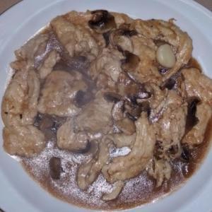 Pollo alla Marsala · Chicken sauteed with mushrooms in a Marsala sauce. Served with potatoes and vegetables.