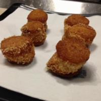 6 Pieces Sesame Shrimp Toast · Little Chinese hamburgers with shrimp and sesame seeds.