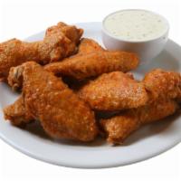 Buffalo Chicken Wings · Served with celery, carrots and ranch.
