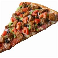 The Works Slice · Ten toppings of your choice.