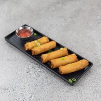 Lunch Siam Rolls · Crispy spring rolls served with spicy white turnip sauce.