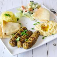 Kofta Sandwich Lunch · Charbroiled ground beef meat mixed with onion and a blend of our special spices served in a ...