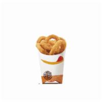 Onion Rings · Served hot and crispy, our golden Onion Rings are the perfect treat for plunging into one of...